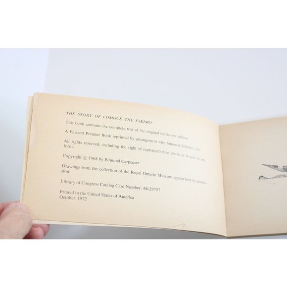 Story of Comock The Eskimo Robert Flaherty Edmund Carpenter Vintage 1972 77271 - Picture 4 of 5